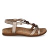 Amarpies. Sandalia Confort Mujer En Platino