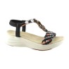 Amarpies. Sandalia Confort Mujer En Negro