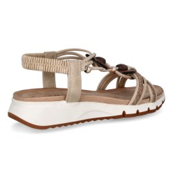 Amarpies. Sandalia Confort Mujer En Beig