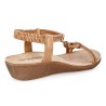 Amarpies. Sandalia Confort Mujer En Camel