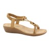 Amarpies. Sandalia Confort Mujer En Camel
