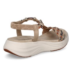 Amarpies. Sandalia Confort Mujer En Beig