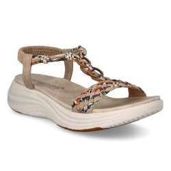 Amarpies. Sandalia Confort Mujer En Beig