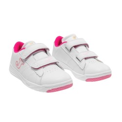 Joma Play Jr Deportivo Colegial Niña Blanco Fuxia