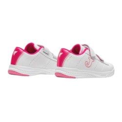 Joma Play Jr Deportivo Colegial Niña Blanco Fuxia