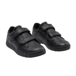 Joma Play Jr Deportivo Colegial Negro Con Velcros