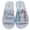 Garzon. Zapatilla Casa Mujer "La Mar de Guapa" Especial Parquet.