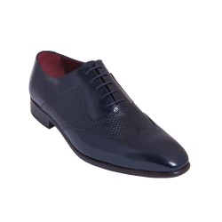JR Almansa Zapato de Vestir Ceremonia Todo Piel Florentic Azul