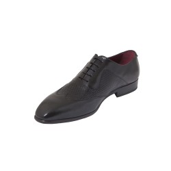 JR Almansa Zapato de Vestir Ceremonia Todo Piel Florentic Negro