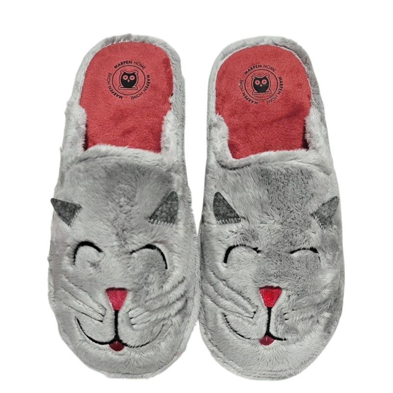Marpen. Zapatilla Confort Casa Mujer "Gato".