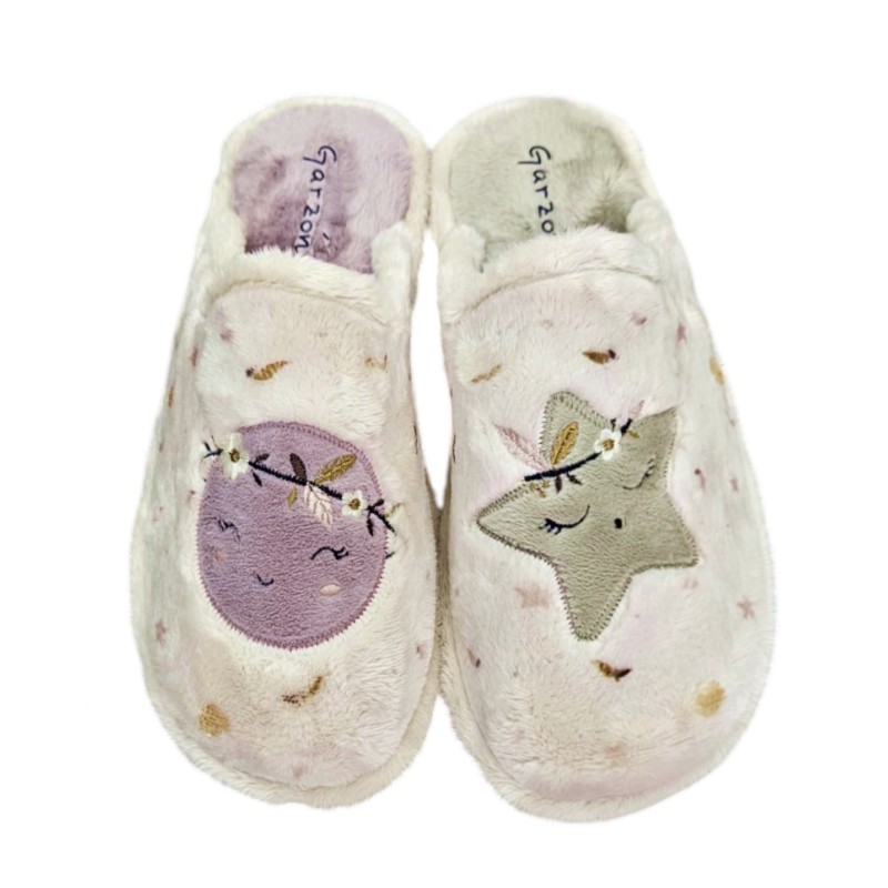 Garzon Zapatilla De Casa Invierno "Luna&Estrella"