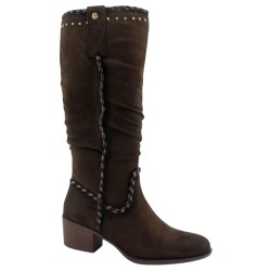 Amarpies Bota Marrón Estilo Campero Mujer