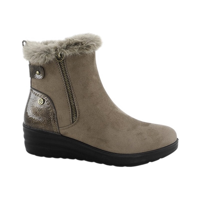 Amarpies Botin Confort Mujer Color Taupe