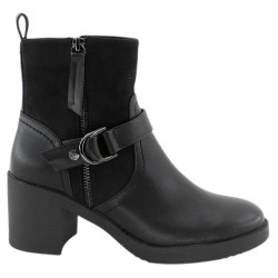 Amarpies Botin Negro Moda Mujer