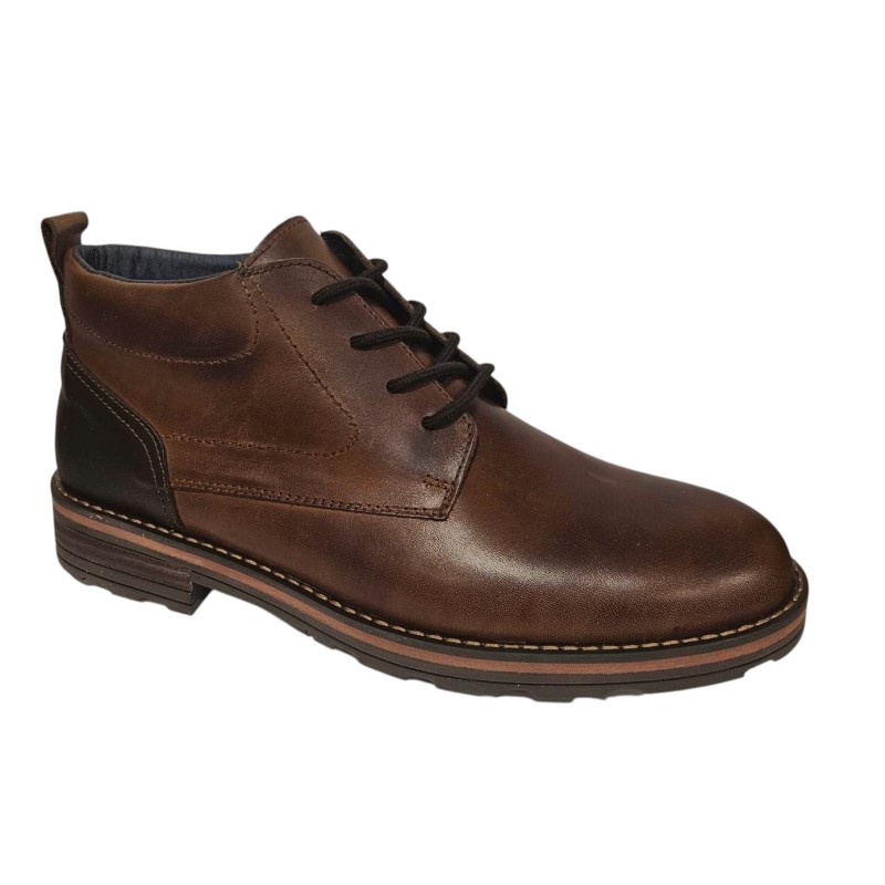 Dj Santa Botin Casual Hombre Piel Negro