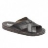Sandalia Cómoda Hombre Piel Negro.