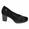 Zapato Salón Tacón Plantilla Confort Negro.  Amarpies