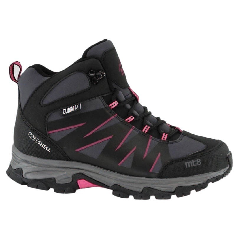 Bota Mujer Repelente Al Agua Gris-Fuxia. Sweden Kle