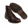Bota Piel Moda Joven Hombre  Marrón.