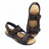 Duendy, Sandalia Velcros Californiana En Piel Para Hombre
