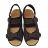 Duendy, Sandalia Velcros Californiana En Piel Para Hombre