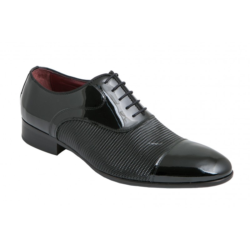 JR Almansa Zapato Novio Piel Charol Negro