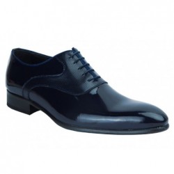 JR Almansa Zapato Novio-Ceremonia Piel Charol Azul.