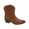 Bota Mujer Estilo Cowboy Media Caña Piel Cuero