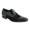 Zapato Vestir Hombre Piel Charol-Ante Negro. Cantos.