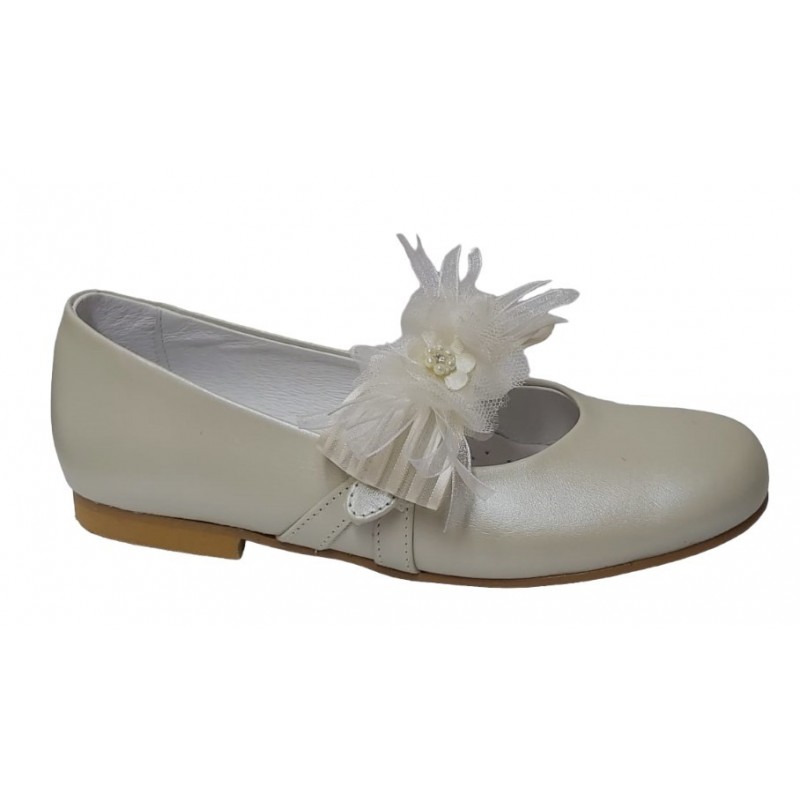 Zapato Comunión-Ceremónia de Niña Piel Beig. Killos