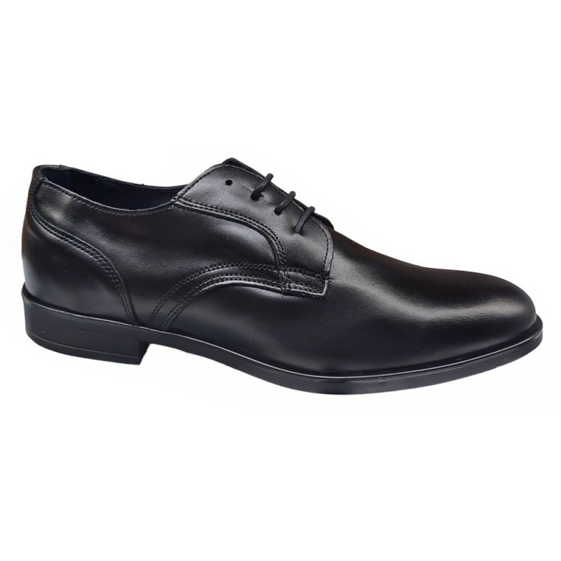 Zapato Negro En Piel Hombre Vestir. Dj Santa