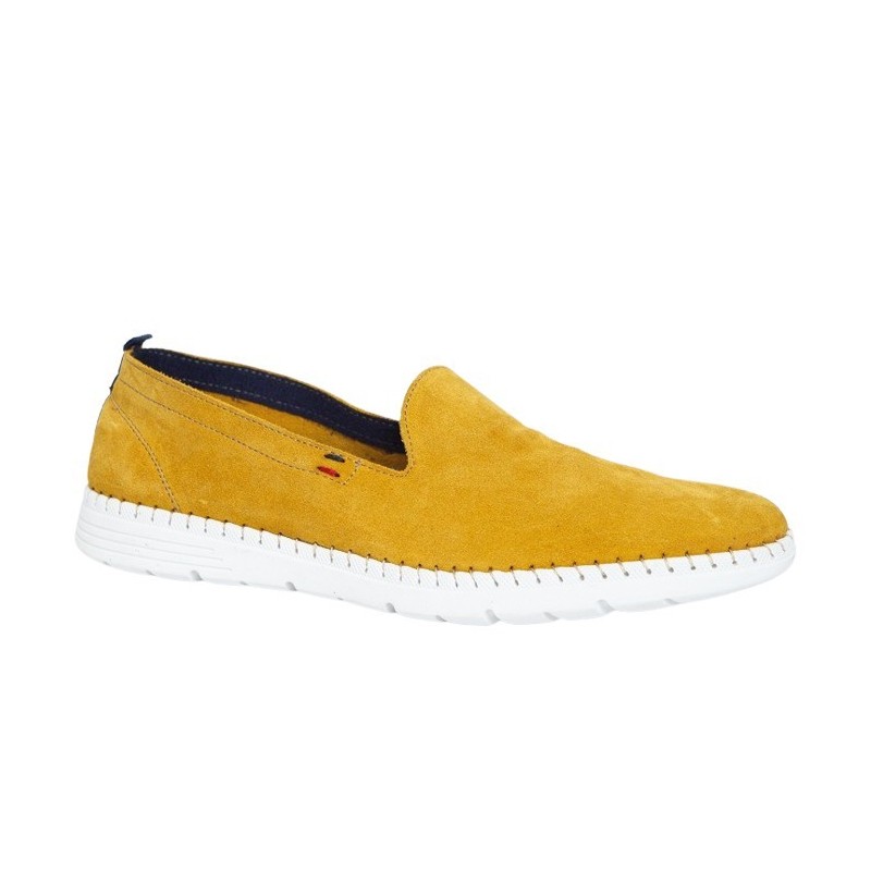 DJ SANTA. Mocasin Verano Piel Serraje Iris