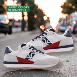 Sneakers Moda Casual Hombre Negro. United Colors Of Benetton .