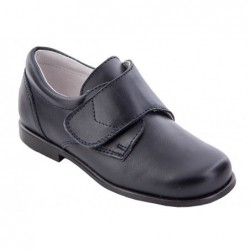 Killos. Zapato Comunión-Ceremonia Niño Con Velcro Piel Azul.