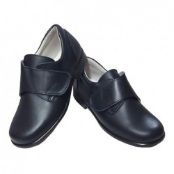 Zapato Comunión-Ceremónia de Niño Piel Azul.