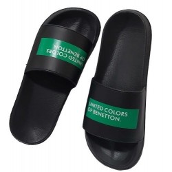 Sandalia Chancla Negro Especial Playa-Piscina-Gimnasios.Benetton