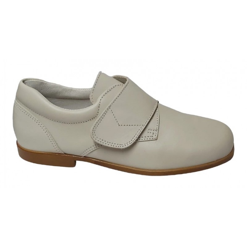 Zapato Comunión-Ceremónia de Niño Piel Beig.