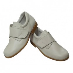 Zapato Comunión-Ceremónia de Niño Piel Beig.