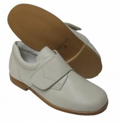 Zapato Comunión-Ceremónia de Niño Piel Beig.