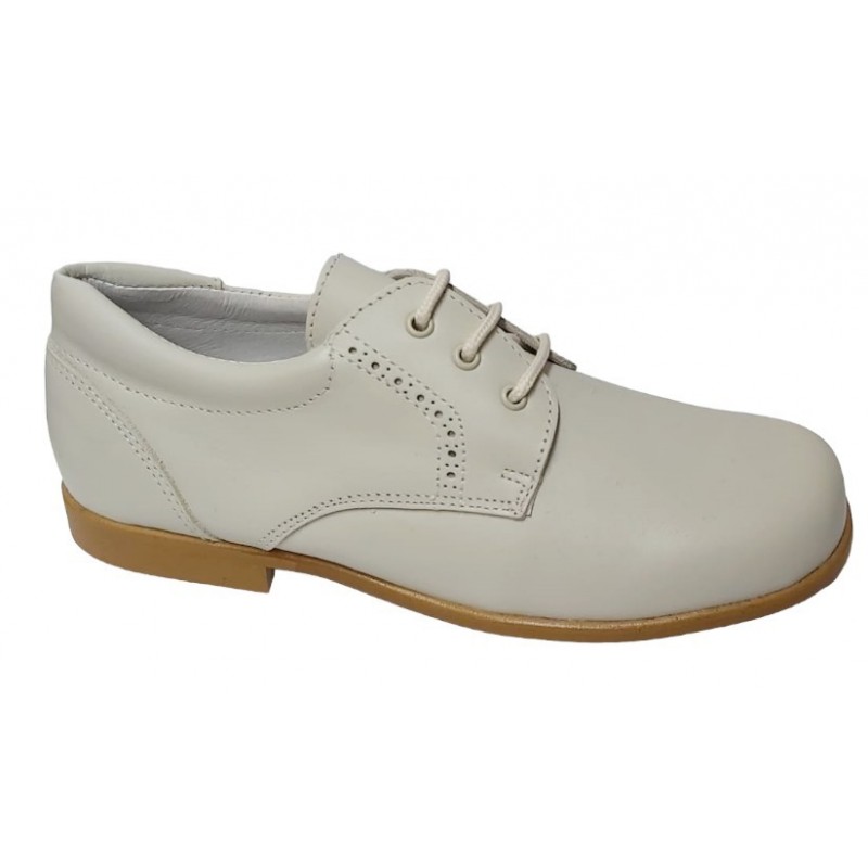 Zapato Comunión-Ceremónia de Niño Piel Beig.