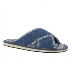Zapatilla de Casa Hombre Toalla Marino.