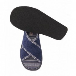 Zapatilla de Casa Hombre Toalla Marino.