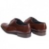 Zapato Ancho Piel Caoba Almansa Clásico Tallas Especiales