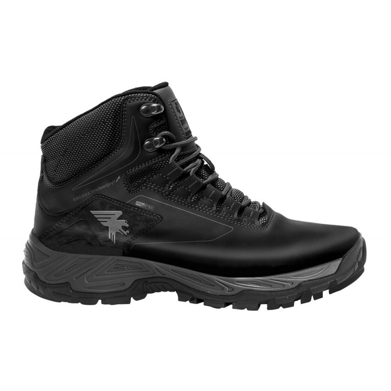 Bota Montaña Impermeable Piel Negro. Joma