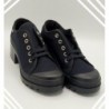 Zapato Lona Negro Joven .Diurley