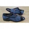 Zapato Elegante Novio Gran Calidad Todo Piel Charol Azul Marino. Zapato de Hombre de Vestir