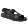 Sandalia Piel Hombre Negro. DjSanta