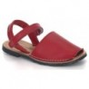 Menorquina Piel Rojo Con velcro Hecho en España