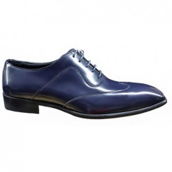 Zapato de Vestir para Hombre Elegante Piel Florentic Azul . Almansa