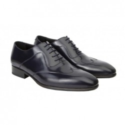 Zapato de Vestir para Hombre Elegante Piel Florentic Azul . Almansa
